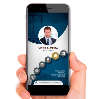 Cartão de Visita para Advogados Cartao de Visita Digital | Cartão Interativo